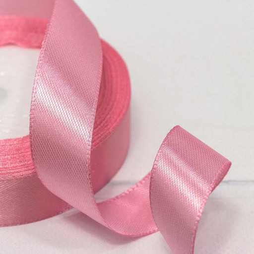 562-20/79 Лента Атласная Сатин 2см*25ярд Розовый-79 1/10 1/400