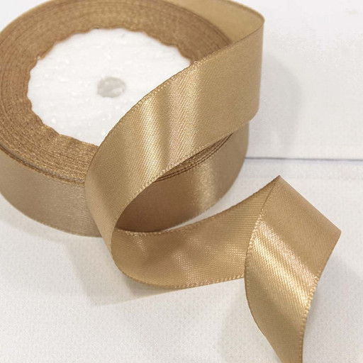 562-25/67 Лента Атласная Сатин 2,5см*25ярд Капучино 1/5 1/120