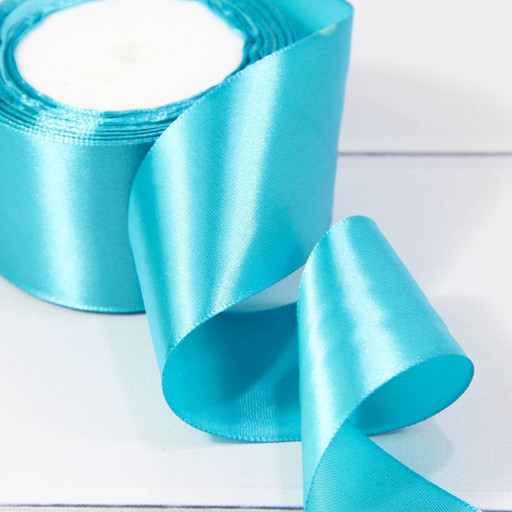 562-50/200 Лента Атласная Сатин 5см*25ярд Лазурный Крайола 1/4 1/160