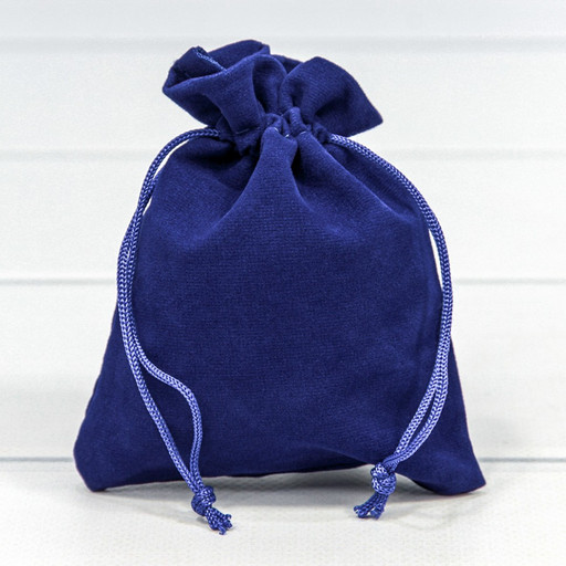 000811I/103 Мешочки бархатные 10*12 класс Б Синий 1/50 1/2000