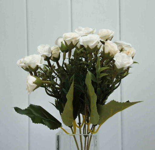 303-10-300/211 Искусственные цветы Розы Бежевый микс 30см 1/1