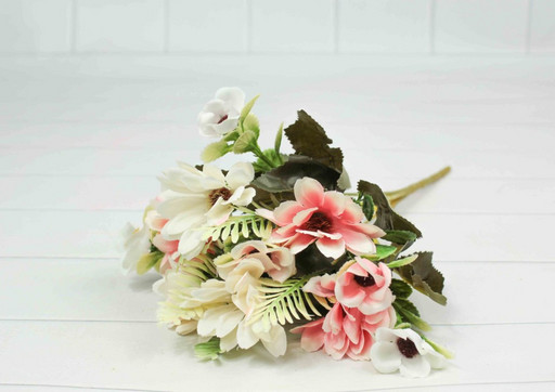 303-09-01/04 Искусственные цветы Ромашка Персиковый микс 30см 1/1