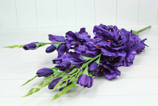 303-01-750/15 Искусственные цветы Гладиолус Фиолетовый 1/1