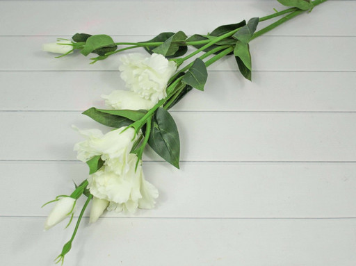 303-01-11/5 Искусственные цветы Лизиантус Белый 80см 1/1