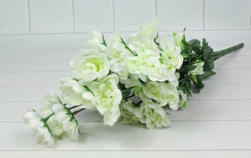 303-12-600/13 Искусственные цветы Астры Белый 55см 1/1