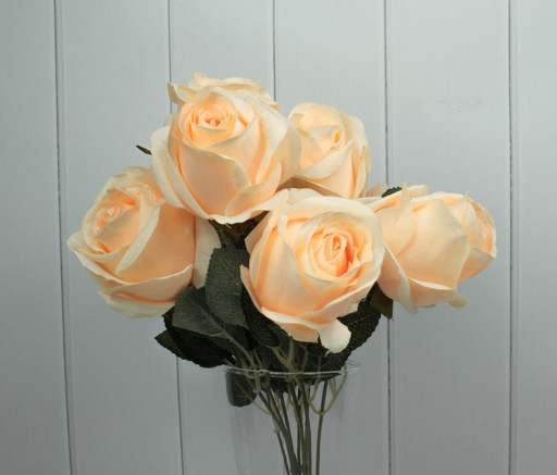 301-07-18/05 Искусственные цветы Розы 7 ст. Кремовый 1/1