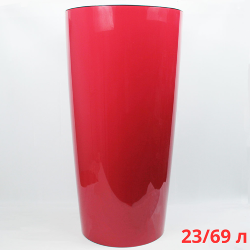 М3088/02 Кашпо круглое ПИЛАР D390 H750 мм 23/69л с вкладышем Бордо