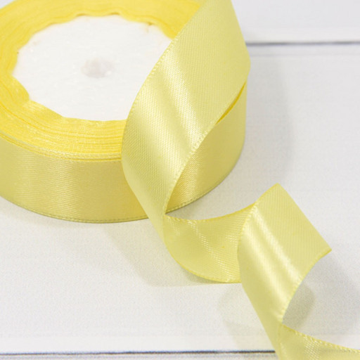 562-25/10 Лента Атласная Сатин 2,5см*25ярд Жёлтый 1/5 1/300
