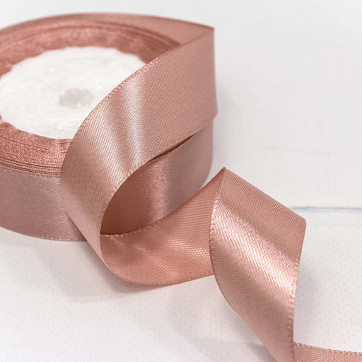 562-25/135 Лента Атласная Сатин 2,5см*25ярд Грязно-розовый 1/5 1/120
