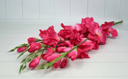 303-01-750/19 Искусственные цветы Гладиолус Ярко-Розовый 1/1