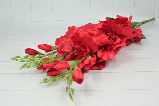 303-01-750/18 Искусственные цветы Гладиолус Красный 1/1