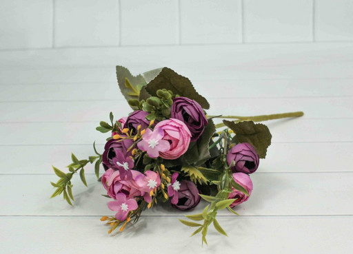 5002/22 Искусственные цветы Пионы Розовый (микс) 30см 1/1