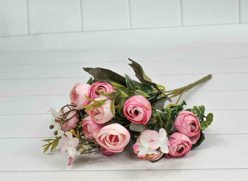 5002/66 Искусственные цветы Пионы Светло-розовый 30см 1/1