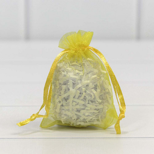 000801-14J Мешочки из органзы 7*9 Жёлтый 1/100 1/5000