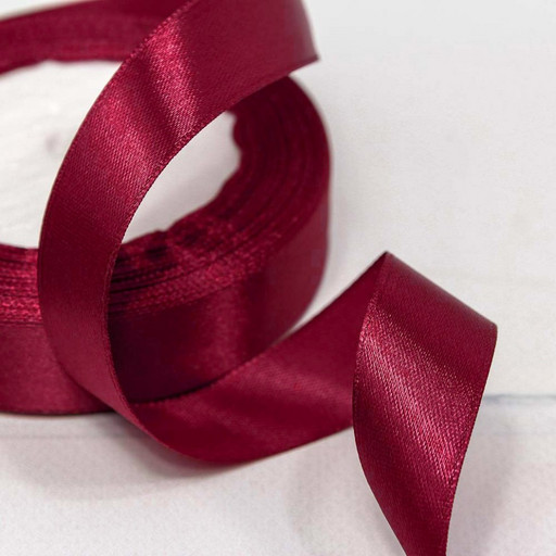 562-20/86 Лента атласная (сатин) 2 см*25 ярдов тёмный Вишневый 1/10 1/400