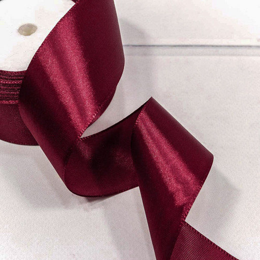 562-38/86 Лента Атласная Сатин 3,8см*25ярд Вишневый 1/5 1/60