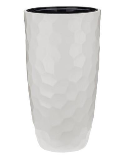 М3410/2 Кашпо МОЗАИКА D340мм H 630мм со вставкой Кремовый