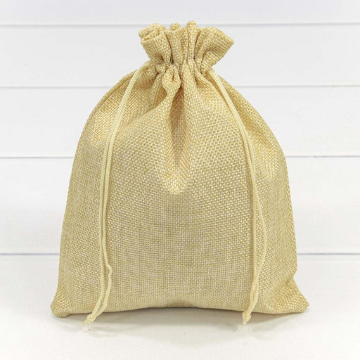 000809E/11 Мешочки из искусственного льна 18*23 Песочный 1/25 1/1000