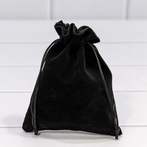 000811H/1 Мешочки бархатные 12*15 Чёрный 1/50 1/2000