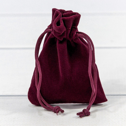 000811J/102 Мешочки бархатные 7*9 класс Б Бордовый 1/50 1/3000