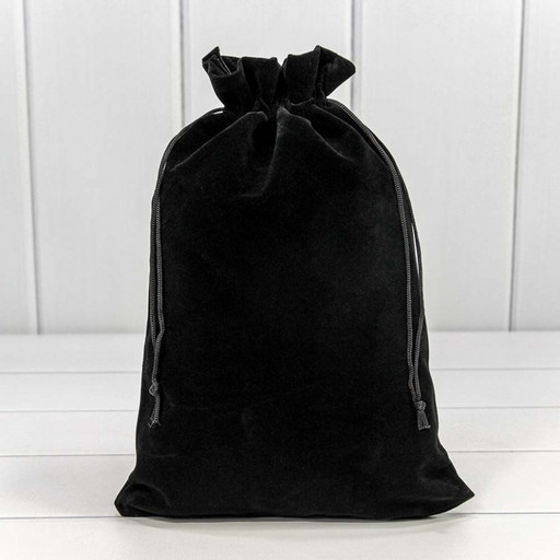 000811K/1 Мешочки бархатные 20*30 Чёрный 1/25 1/500