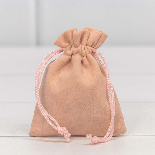 000811J/78 Мешочки бархатные 7*9 Персиковый 1/50 1/3000