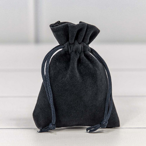 000811J/62 Мешочки бархатные 7*9 Синевато-чёрный 1/50 1/3000