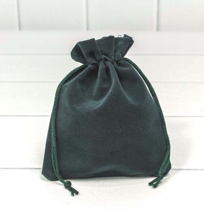 000811H/23 Мешочки бархатные 12*15 Сине-зелёный 1/50 1/2000