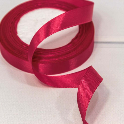 562-15/72 Лента Атласная Сатин 1,5см*25ярд Малиновый-72 1/10 1/600