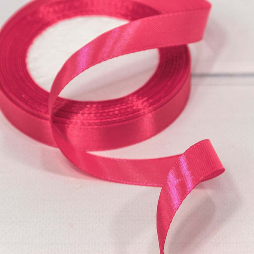 562-15/89 Лента Атласная Сатин 1,5см*25ярд Малиновый-89 1/10 1/600