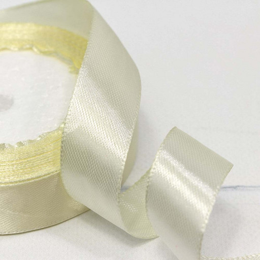 562-20/50 Лента Атласная Сатин 2см*25ярд Кремовый 1/10 1/120