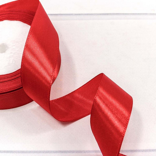 562-25/26 Лента Атласная Сатин 2,5см*25ярд Красный 1/5 1/300