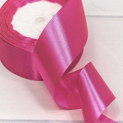 562-38/89 Лента Атласная Сатин 3,8см*25ярд Малиновый-89 1/5 1/200