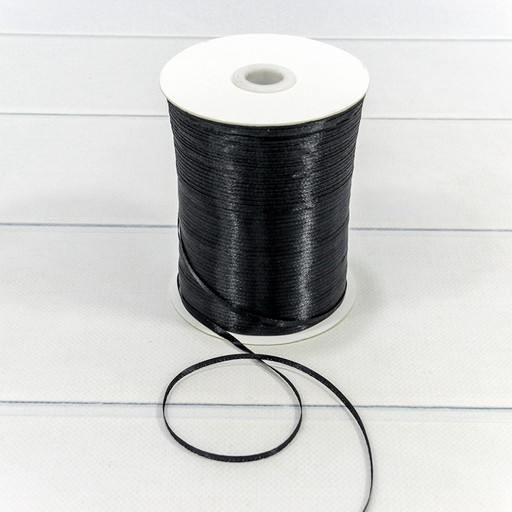 595-03/39 Лента Атласная Сатин (бобина) 0,3см*870ярд Чёрный 1/40 595-03/39 Лента Атласная Сатин (бобина) 0,3см*870ярд Чёрный 1/40