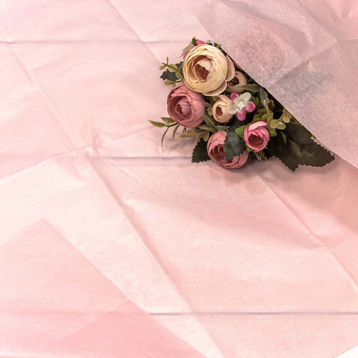 000102/2	Бумага в листах "Тишью" 50*66 (10 шт.) 27г Розовый 1/120