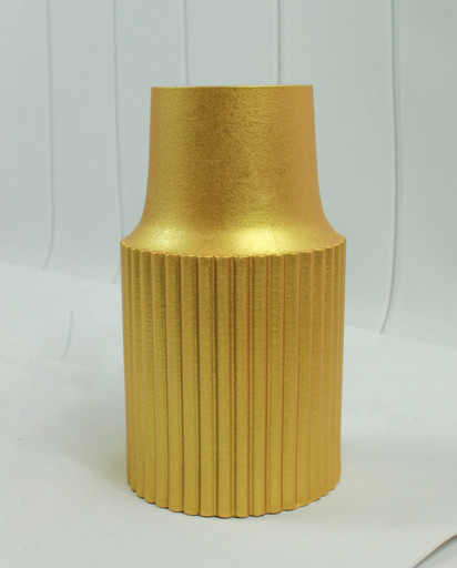 1013190002 ВИНЧУР ЗОЛОТО Ваза для сухоцветов и иск.цветов из гипса