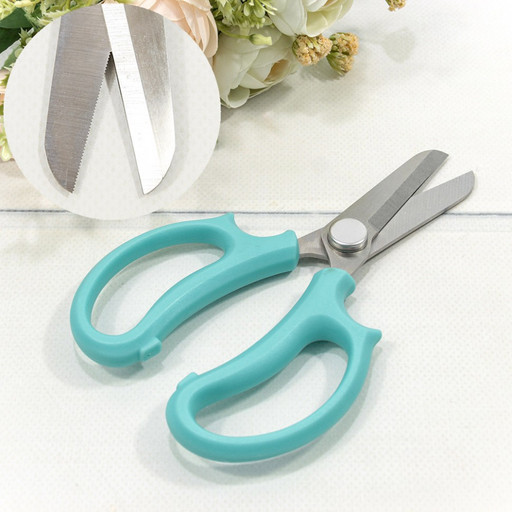 1037/4 Ножницы флористические 17,5см Голубой 1/12 1/240