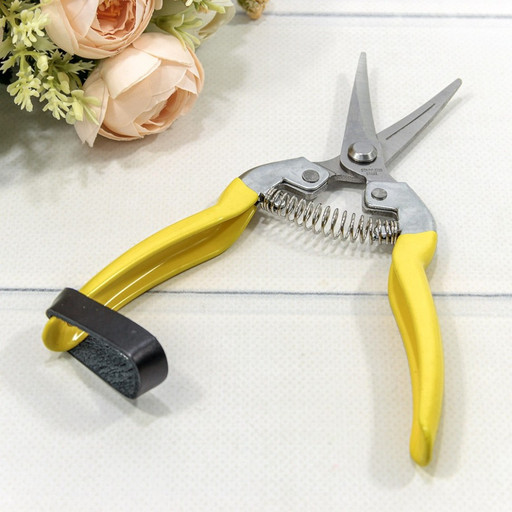 1050-6 Ножницы садовые 18,5см загнутые Жёлтый 1/12 1/120