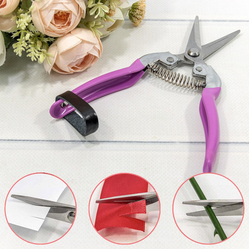 1051-5 Ножницы универсальные 18,5см Сиреневый 1/12 1/120