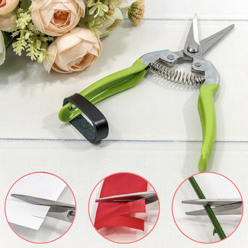 1051-4 Ножницы универсальные 18,5см Зелёный 1/12 1/120