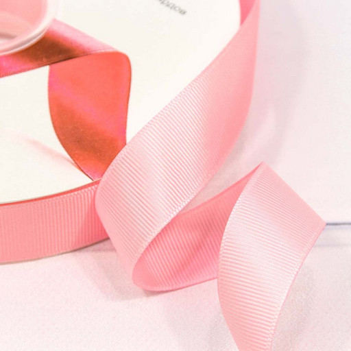 597-25/04 Лента Репсовая 2,5см*100ярд Розовый 1/13 1/52