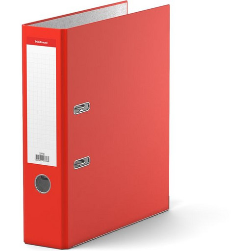 Папка–регистратор с арочным механизмом ErichKrause Colors, А4, 70 мм, м/кант, наклейка, красный