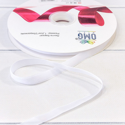 592-12/49 Лента Бархат 1,2см*25ярд Белый 1/16 1/64 592-12/49 Лента Бархат 1,2см*25ярд Белый 1/16 1/64