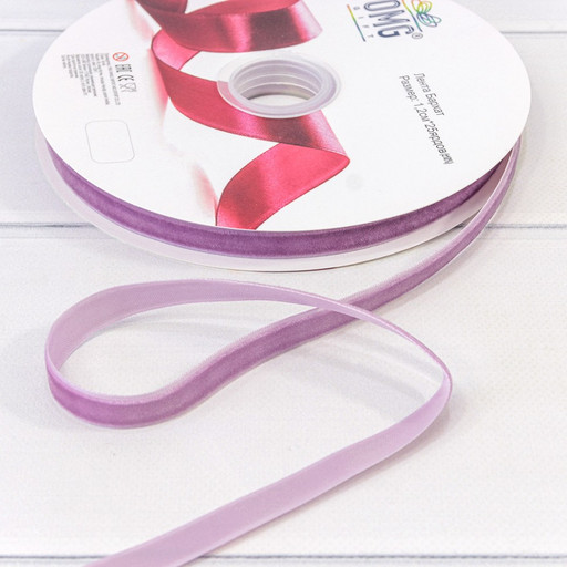 592-12/40 Лента Бархат 1,2см*25ярд Сиреневый 1/16 1/64 592-12/40 Лента Бархат 1,2см*25ярд Сиреневый 1/16 1/64