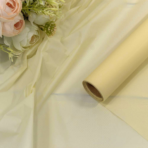 1665/7499 Плёнка 0,58*10м ламинированная "Тишью" 23мкм Бежевый 1/30