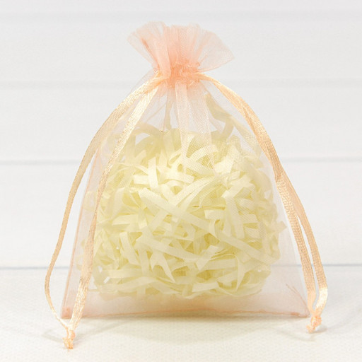 000801-17I Мешочки из органзы 9*12 Персиковый 1/100 1/5000