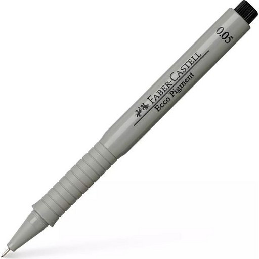 Ручка капиллярная черная Faber-Castell Ecco Pigment, толщина линии 0,05 мм