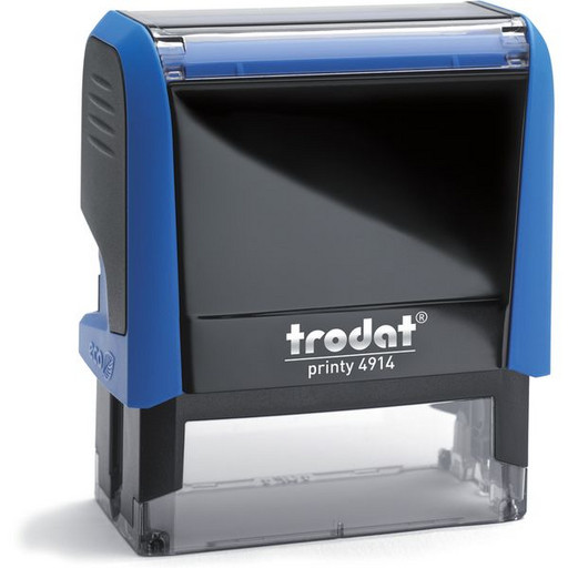 Оснастка для штампа автомат., оттиск 64*26 мм, пласт. корпус_синий, TRODAT Printy 4.0 Оснастка для штампа автомат., оттиск 64*26 мм, пласт. корпус_синий, TRODAT Printy 4.0