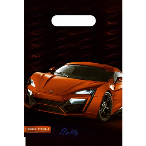 Пакет с вырубной ручкой, 30*20 см, полиэтилен 30 мкм, Автомобиль