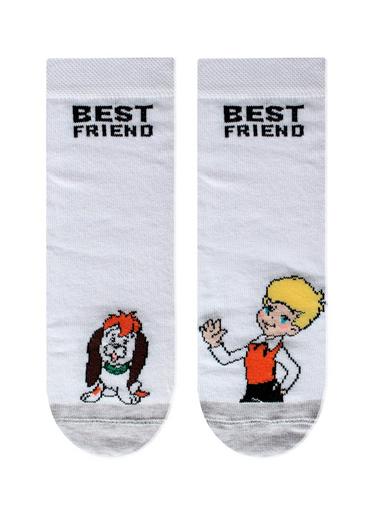 БРЕСТСКИЕ НОСКИ ДЕТСКИЕ 3053 СМФ "Малыш и Карлсон" (средней длины)